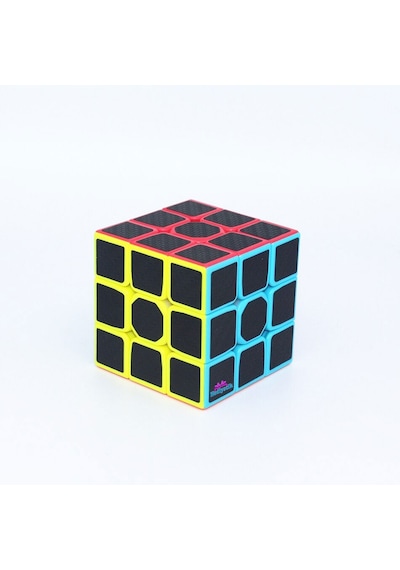 Qiyi Warrior S 3x3 Karbon Fiber Zeka Küpü Akıl Küpü Rübik Küp
