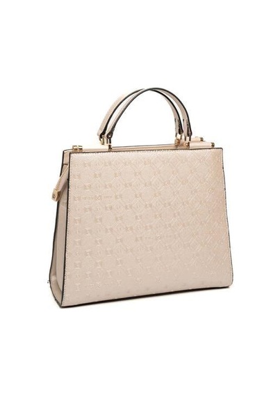 Silver Polo Sp1166 Kadın El Çantası Logolu Bej-s.bej