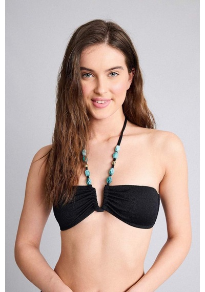 Defacto Regular Fıt Krinkıl Kumaş Bikini Üstü G3771ax26smbk81 Siyah-bk81
