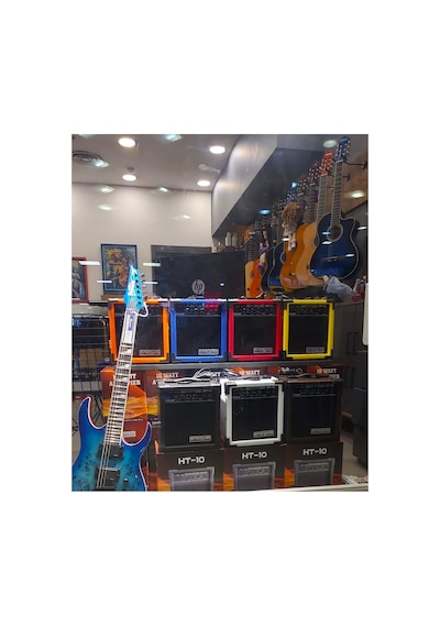 Hightone 10 Watt Elektro Gitar Combo Amfi Over Drive Kulaklık Çıkışı Siyah