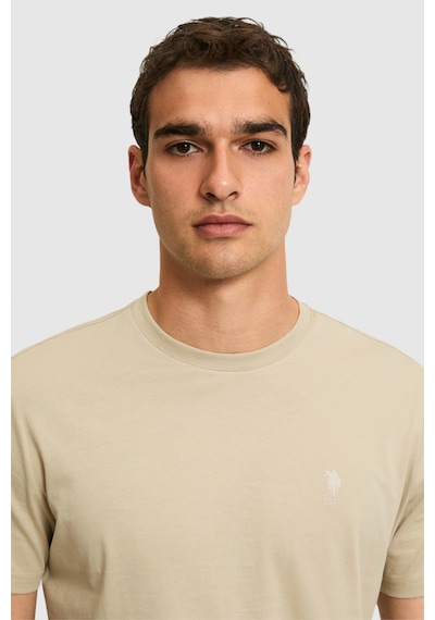 U.s. Polo Assn. Erkek Açık Haki Tişört Basic 50326953-vr183 Acık Hakı