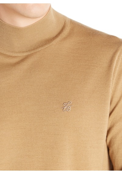 Ted Baker Camel Erkek Yarım Balıkçı Yaka Kazak Tbmrkw1044