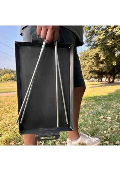 Buff Ateş Üstü Ayaklı Kalın Sac