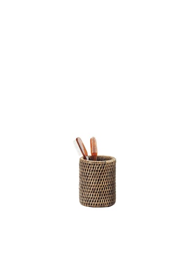 Basket Diş Fırçalık, Tezgah Üstü - Kahve Kahve