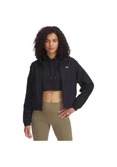 Under Armour Rival Woven Kadın Siyah Dik Yaka Ceket
