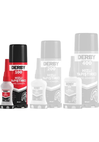 Derby 100ml Mdf Hızlı Yapıştırıcı Seti Adet - Ağırlık -1 Adet-100 Ml