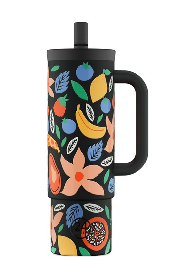 Straw Cup Tropical Noir Pipetli Paslanmaz Çelik Termos 800 Ml Renkli