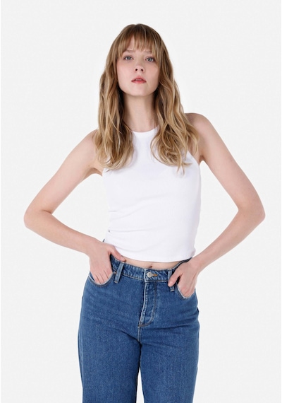 Colin's Colins Slim Fit Kadın Beyaz Atlet Cl1064021 Q1.v2 Wht Beyaz