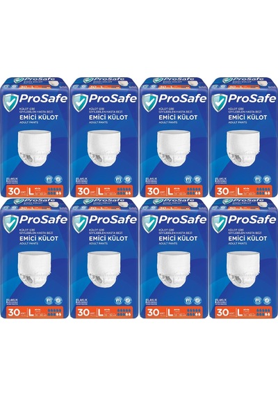 Prosafe Emici Külot Hasta Bezi Büyük-large 240 Adet 8pk 30 L
