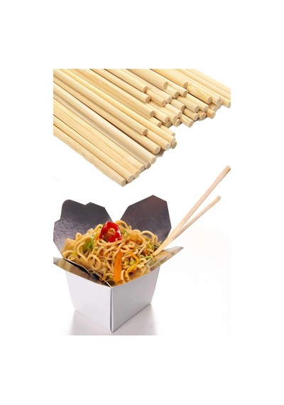 Sushi Noodle Makarna Çin Yemek Çubukları Otel Restoranında Evde Kullanım Için 10 Çift Ahşap Renkli