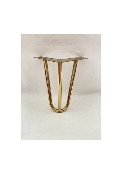 20 Cm Mil Model Gold %100 Metal Mobilya, Dolap, Koltuk, Kanepe, Tv Ünitesi Ayakları 4 Adet Altın