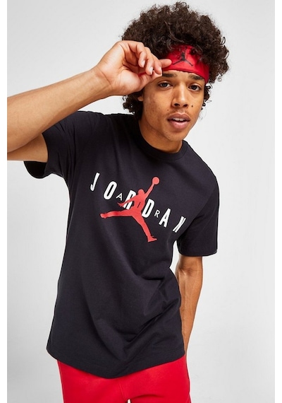 Nike Jordan Air Wordmark Graphic Tshirt Orange Jordan Grafik Baskılı Tişört Siyah