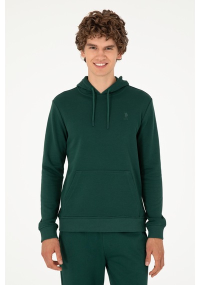 U.s. Polo Assn. Erkek Koyu Yeşil Sweatshirt 50295167-vr079 Koyu Yeşil