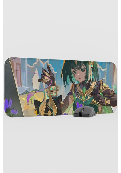 Nefer Genshin Impact Anime Oyuncu V3 - 70x30 Xl Gaming Mouse Pad Fare Altlığı
