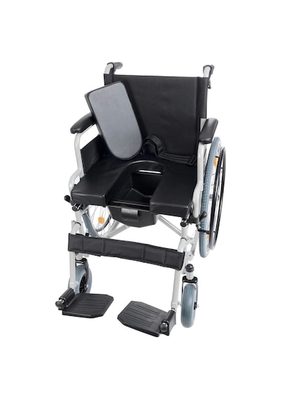 Tekerlekli Sandalye Wc Özellikli, 45cm Oturma Genişliği, Refakatçi Frenli, Çelik Gövde Dm-545