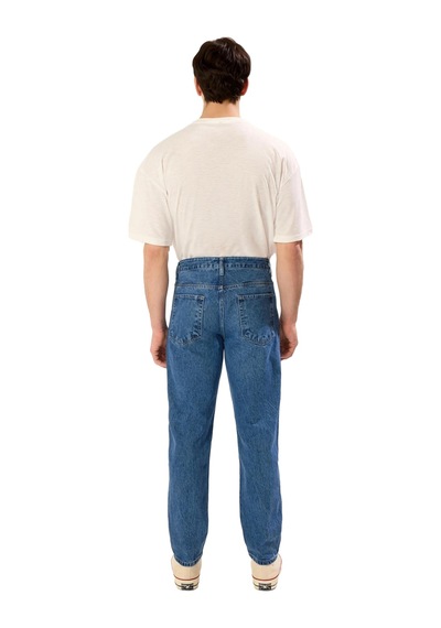 Ersefa Erkek Relaxed Fit Açık Denim Pantolon Fonksiyonel Dayanıklı Kalit Mavi