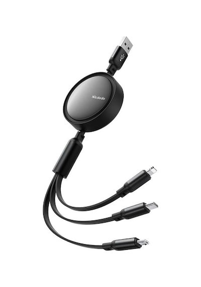 Mcdodo Ca-7256 3in1 Usb Lightning Micro Typec Şarj Kablosu 1.2m
