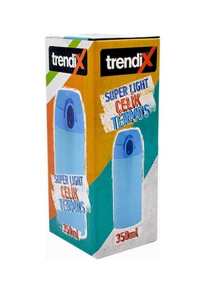 Trendix Çelik Bardak Termos Mavi 350 ML Sıcak Soğuk Tutucu /Super Sarı