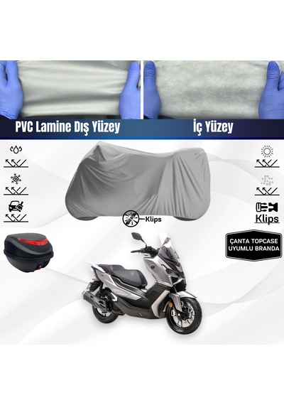Voge Sr1 Motosiklet Brandası Arka Çanta Topcase Uyumlu Motor Brandası