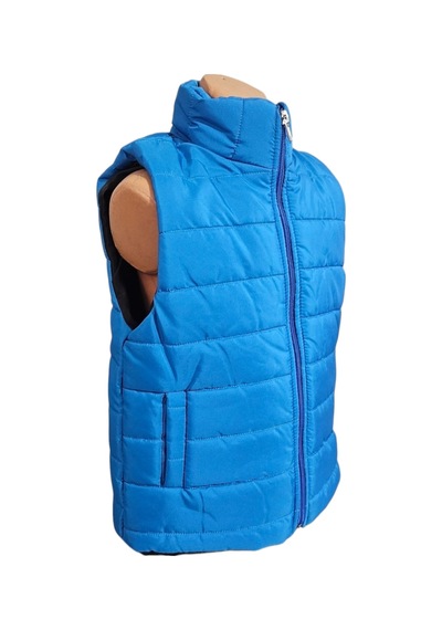 Mnk Baby & Kids Erkek Çocuk Kapüşonsuz Cepli Trend Şişme Yelek M00708 Mavi