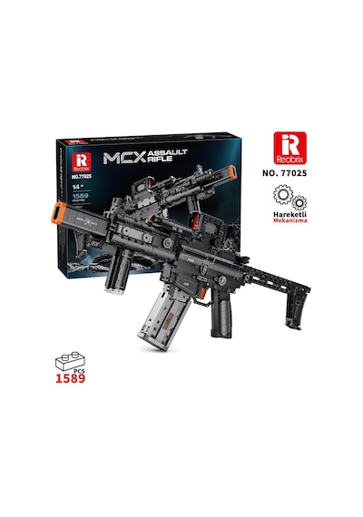 Reobrix 77025 Mcx Saldırı Tüfeği Yaratıcı Yapı Blok Seti Building Blocks Assault Rifle -1589 Parça