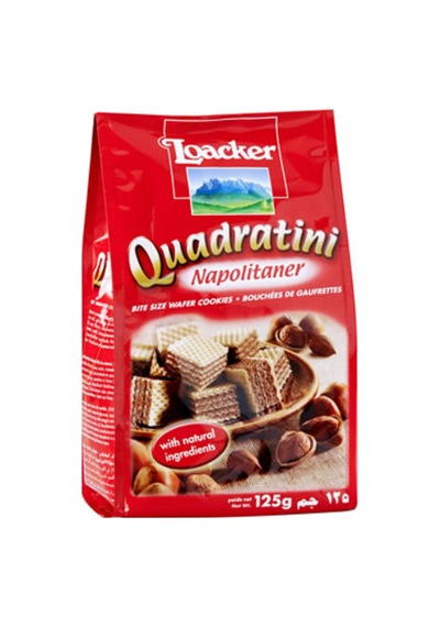 Loacker Quadratini Napolitaner 125 G - 4 Adet Tarı