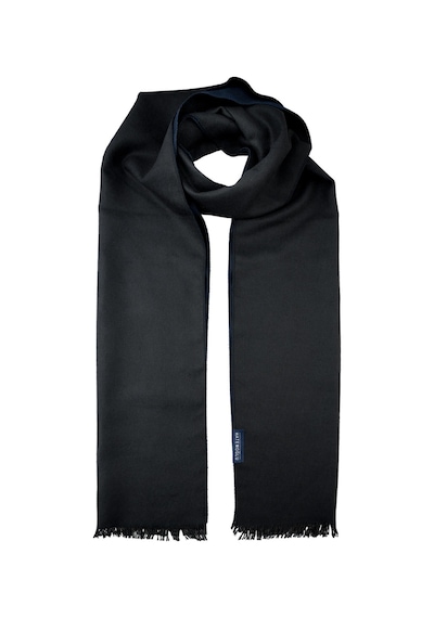 Hatemoğlu Siyah Çift Taraflı Atkı Siyah-001