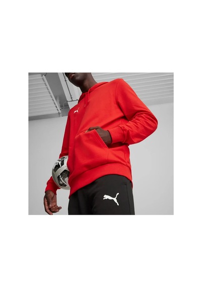 Puma Teamgoal Casuals Hoody Erkek Futbol Sweatshirts 65861801 Kırmızı Pchs-3