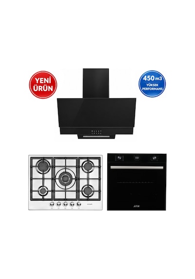 Eminçelik Ve Afm Tech A18A 22380 WOK - FM7600 - FM3300 Ankastre Set
