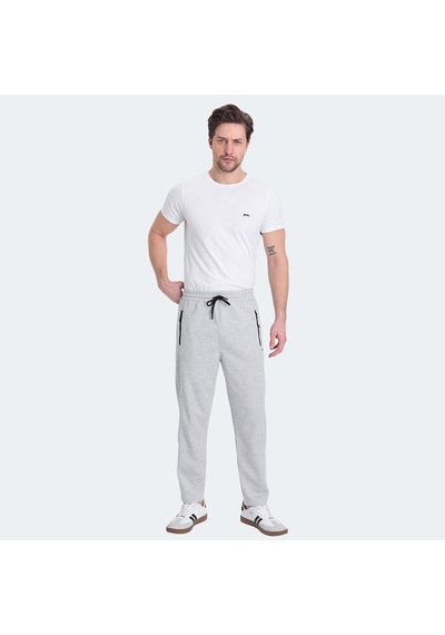 Slazenger KALINA IN Erkek Fermuar Cepli Gri Eşofman Altı
