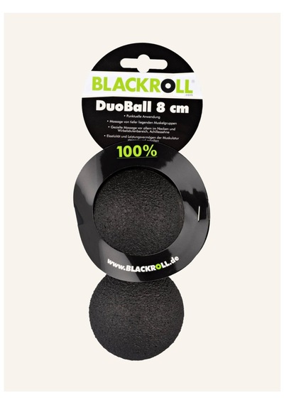Blackroll Duoball 8 Cm, Sırt, Baldır Ve Kol Kasları Için Hedefli Masaj Topu Masaj Aletleri Siyah