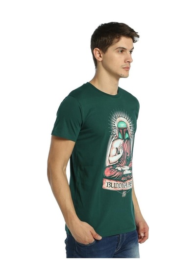 Bant Giyim - Star Wars Mandalorian Boba Fett Yeşil Erkek Tişört