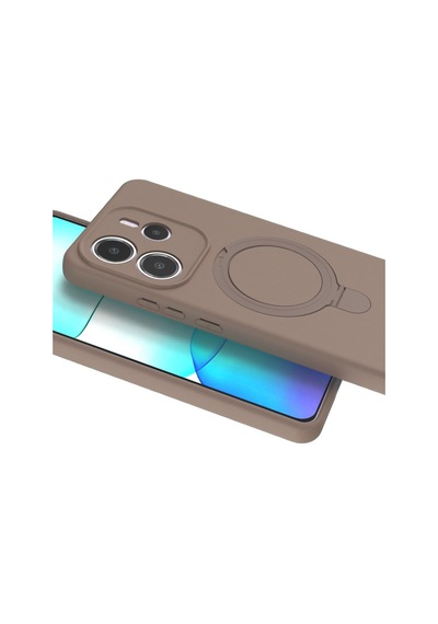 Newface Xiaomi Redmi Note 14 4g Regal Magsafe Standlı Kapak - Çöl Titanyum Çöl Titanyum