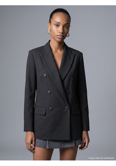 Dilvin 60822 Blazer Ceket-kahve