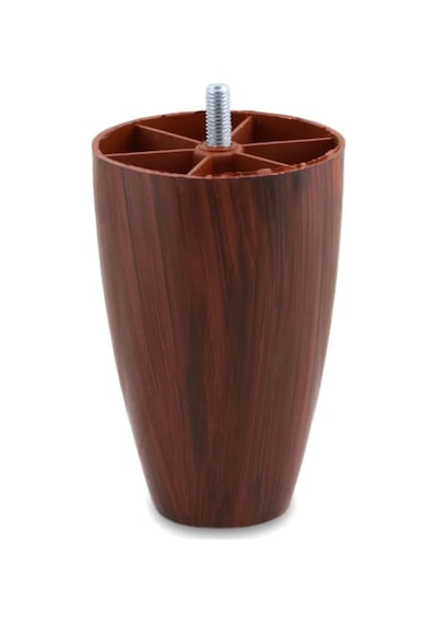 Bro Vidalı Oval Plastik 12 Cm Ceviz Mobilya Dolap Kanepe Koltuk Baza Yükseltici Ayağı Ayakları.
