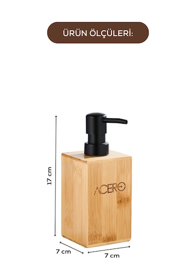 Vienev Bambu Uzun Kare Sıvı Sabunluk 255 Ml Çok Renkli