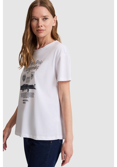 U.s. Polo Assn. Kadın Beyaz Tişört 50326032-vr013