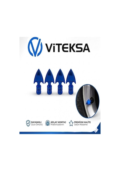 Viteksa Sibop Kapağı 4lü Mızrak Mavi Sib007m