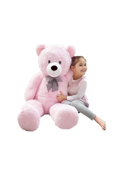 Sevgiliye Özel Hediye - 140 Cm Papyonlu Peluş Ayıcık... 140cmayı Pembe