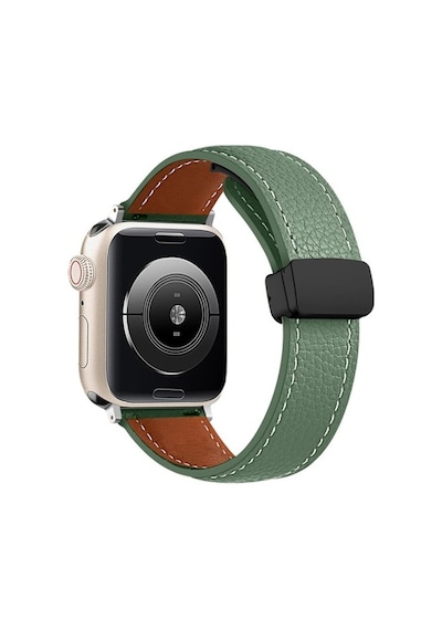 Watch 42mm Kr414 Daks Deri Kordon - Koyu Yeşil Diğer
