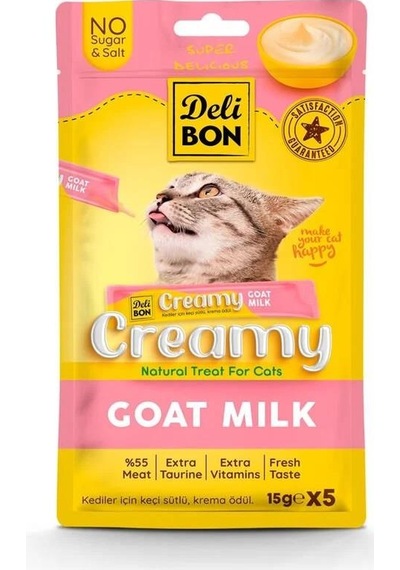 Delibon Creamy Ödül Maması Keçi Sütlü 15gr 5li Paket