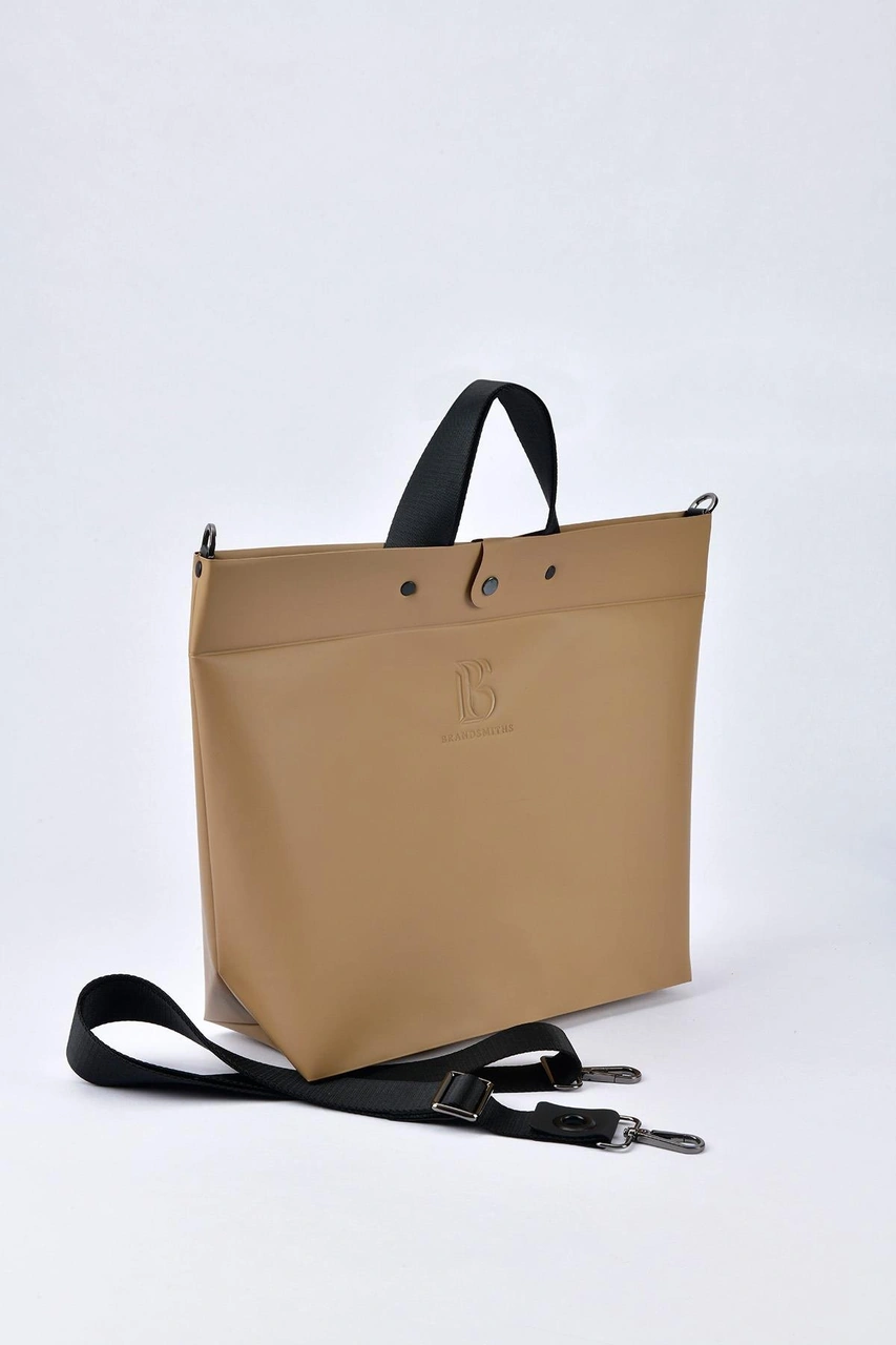Brandsmithshop Camel Deve Tüyü Loop Tote Bag Çanta Çok Renkli