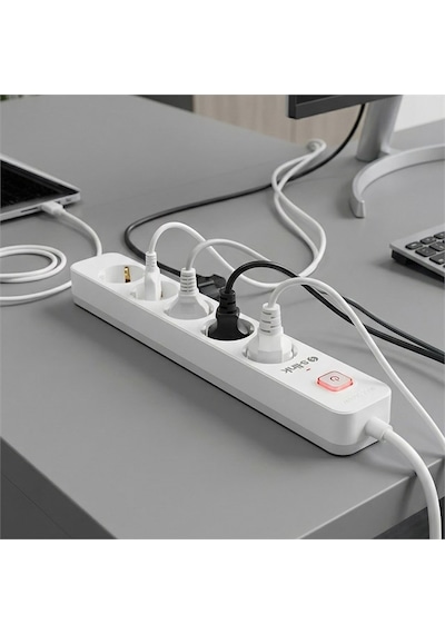 S-link Spg501s 1.5 Metre Kablolu 750 Joule 1.5 Mm Anahtarlı 5 Li Akım Korumalı Priz 0