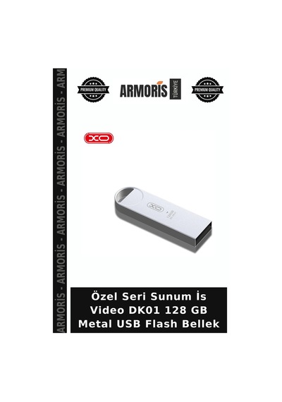 Özel Seri Sunum İs Video Dk01 128 Gb Metal Usb Flash Bellek