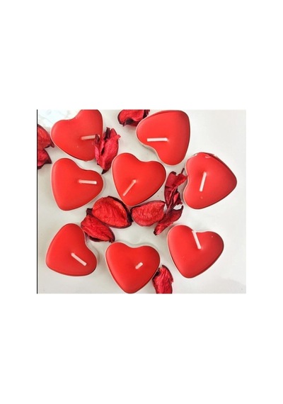 Tealight Mum 100'lü Kalpli Kırmızı Çok Renkli