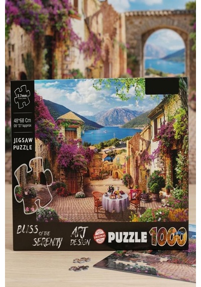 1000 Parçalı Bliss Of The Serenity Manzara Tasarımlı Puzzle 48x68cm Eğitici Çocuk Yapboz