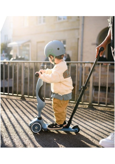 Scoot And Ride Push And Go Ebeveyn Kontrollü Çocuk Scooter Steel 240527-00071