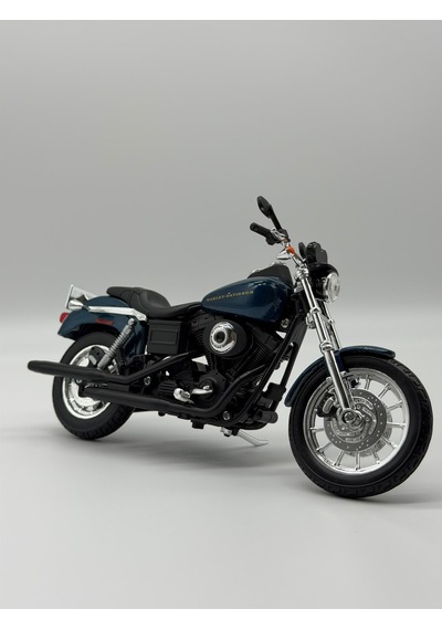 Harley Davidson 1/12 Ölçek 2004 Dyna Super Glide Sport Lacivert Diecast Motosiklet