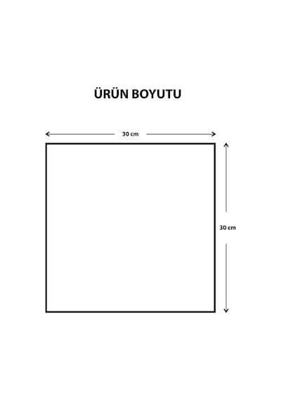 Decorita Kare Ayna Söz-Nişan Sunum Tepsisi