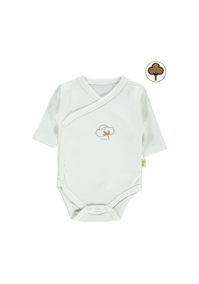 Civil Baby Bebek Organik Çıtçıtlı Badi 0-6 Ay Ekru
